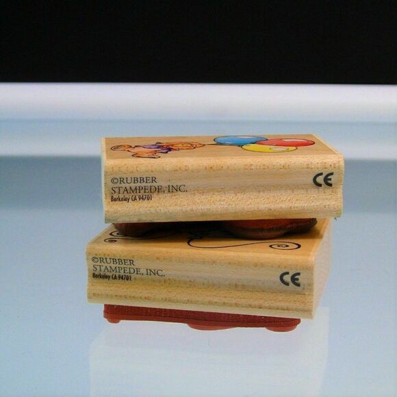 Balloons Rubber Stamps Bearys Party Balloons Craft - Picture 5 of 6